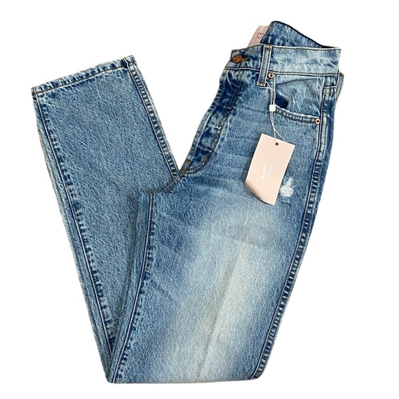 REVICE Denim - Revice High Waisted Button Fly Jeans Size 27 NWT